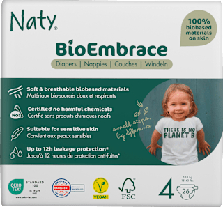 Windeln BioEmbrace Gr. 4 (7-18 kg) Naty