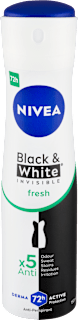 Dámsky antiperspirant v spreji Invisible Black & White Fresh NIVEA