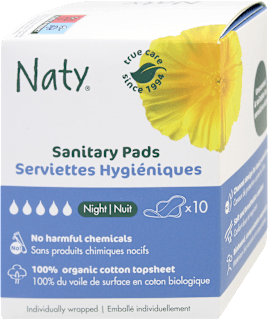 Assorbenti notte compostabili Naty