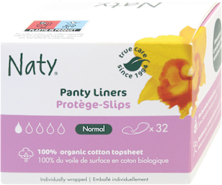 Salvaslip compostabili ripiegati Naty
