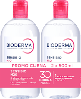 Sensibio H2O micelarna otopina - duo pakiranje (2 x 500 ml) BIODERMA