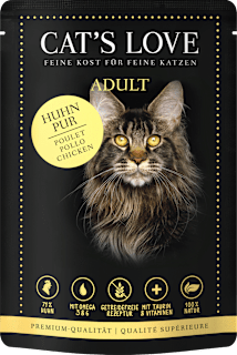 Nassfutter Katze Huhn Pur in Gelee CAT'S LOVE