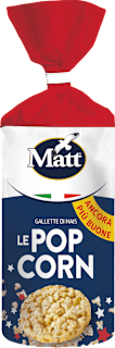 Le pop corn gallette di mais Matt