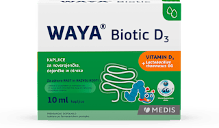 Biotic D3 kapljice za novorojenčke, dojenčke in otroke WAYA