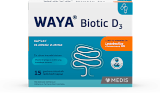 Biotic D3 kapsule za odrasle in otroke WAYA