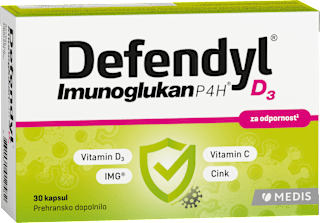Imunoglukan P4H® D3 prehransko dopolnilo za odpornost Defendyl