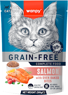 Popolna hrana za odrasle mačke z lososom wanpy
