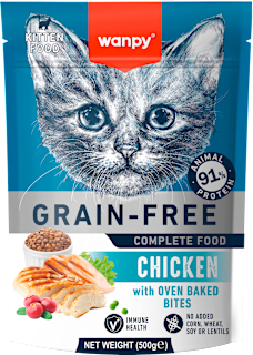 Popolna hrana za mačje mladiče s piščancem wanpy