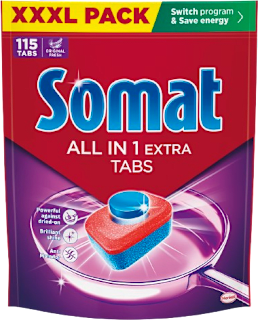 Detergent pentru mașina de spălat vase all in one extra Somat
