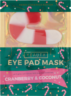 Augenpads X-Mas Candy Stange Cranberry & Coconut (1 Paar) Yeauty