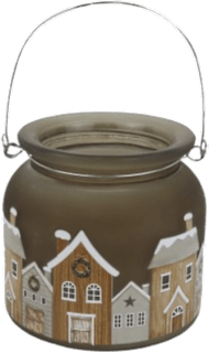 svícen na svíčku široký, hnědý MOREX