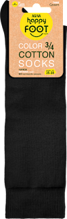 Памучни чорапи, 3/4, черни, размер 35-38 happy FOOTtopia