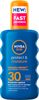 Хидратиращ слънцезащитен спрей Sun Protect&Moisture 30 SPF NIVEA SUN