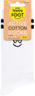 Памучни чорапи Аctive, бели, размер 43-46 happy FOOTtopia