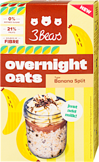 Éjszakai zabkása, banán split 3Bears