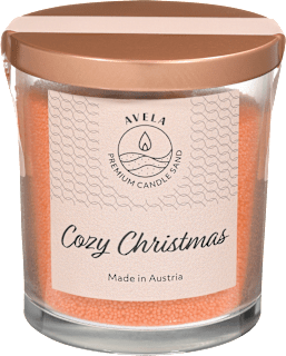 Dišeča sveča v granulah Cozy Christmas AVELA