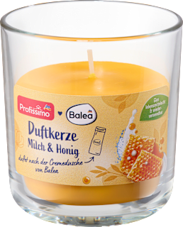 Vonná sviečka v skle – mlieko a med Profissimo