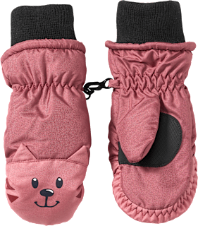 Fäustlinge mit Katzen-Motiv, rosa, Gr. 1 PUSBLU