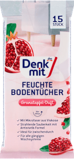 Ściereczki do podłóg nawilżane Granat Denkmit