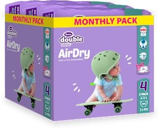 Plenice Air Dry 4 (8-14 kg), mesečno pakiranje Violeta