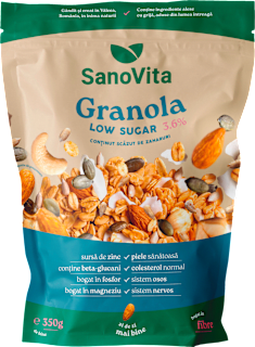 Granola cu conținut scăzut de zahăr Sanovita