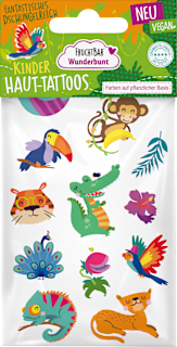 Kinder Haut-Tattoos Wunderbunt Fantastisches Dschungelreich  FruchtBar