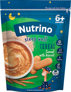 Mliječna kašica za bebe sa žitaricama i keksom 6+ Nutrino