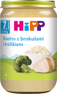 Risotto z brokułami i królikiem HiPP