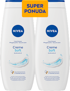 Gel za tuširanje Creme Soft, duo pakiranje, 2 x 500 ml NIVEA