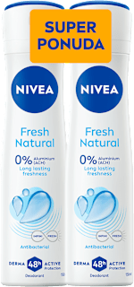 Fresh Natural dezodorans u spreju, 2 x 150 ml NIVEA