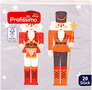 Papierové servítky s motívom Luskáčik Profissimo