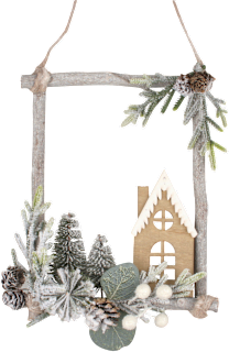 dekorace ze dřeva k zavěšení Anděl