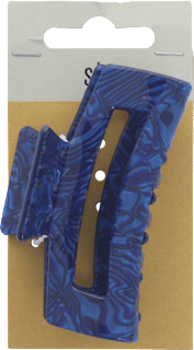 Акрилна щипка за коса, син цвят s-he stylecollection