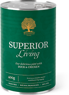 Пастет за кучета Superior Living с патешко и пилешко  Essential Foods