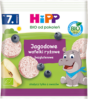Jagodowe wafelki ryżowe BIO HiPP