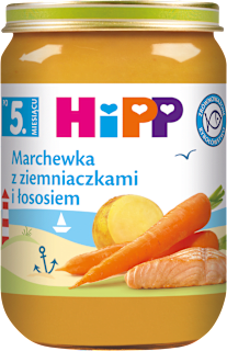 Marchewka z ziemniaczkami i łososiem HiPP