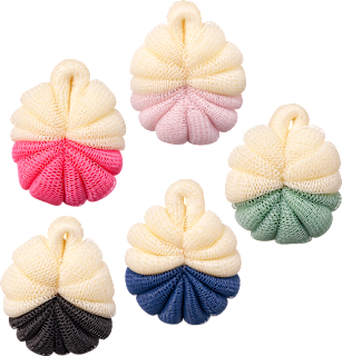 Peeling-Massageschwamm mit Schlaufe ebelin