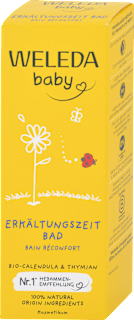 Nechtíkový kúpeľ pri nachladnutí WELEDA baby
