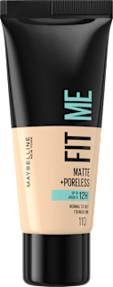 Tekoča podlaga FIT ME! Matte+Poreless, 110 Porcelain MAYBELLINE NEW YORK