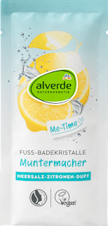 Fußbad Kristalle Muntermacher alverde NATURKOSMETIK