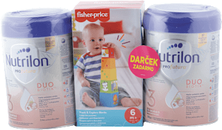 Mliečny nápoj pre malé deti  Profutura DUOBIOTIK 3 + Fisher Price veža Nutrilon