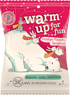 Badezusatz Sprudeltab warm up for fun  DEins