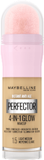 4-in-1 GLOW PERFECTOR INSTANT ANTI AGE - tečni puder 1,5 LIGHT MEDIUM MAYBELLINE NEW YORK
