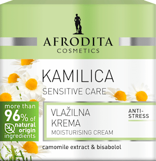Hidratantna krema za lice za osjetljivu kožu Sensitive Care - kamilica  AFRODITA
