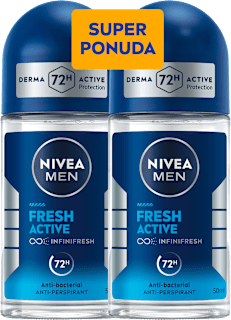 Deo roll-on Fresh Active, duo pakiranje, 2 x 50 ml NIVEA MEN