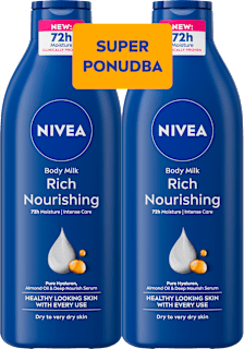 Mleko za telo Rich Nourishing – super ponudba, 2 × 400 ml NIVEA