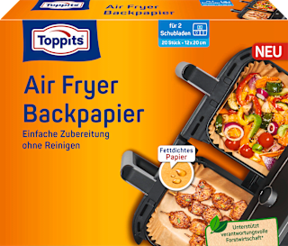 Backpapier Air Fryer eckig Toppits