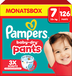 Baby Pants Baby Dry Gr. 7 (17+ kg) Monatsbox Pampers