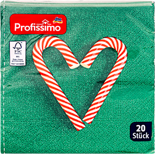 Ubrusi, 3-slojni, motiv lizalica, 25 x 25 cm Profissimo