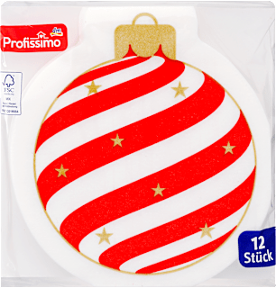 Jednoslojne salvete u obliku kugle, 33x33cm Profissimo